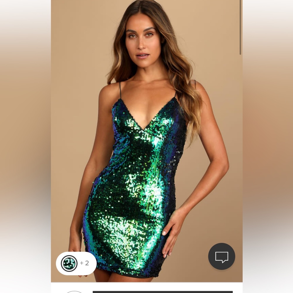 NWT Iridescent, Sequin Bodycon Dress